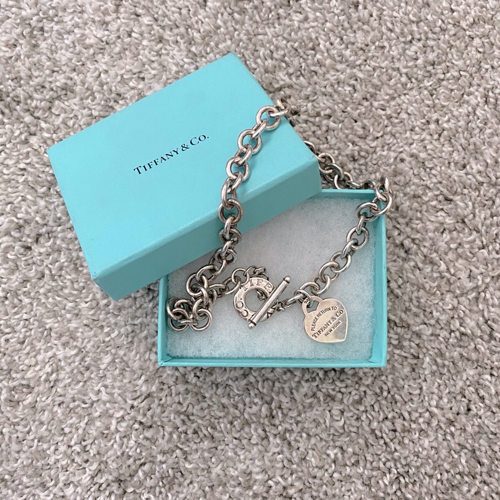 Authentic Tiffany Sterling Silver Toggle Necklace